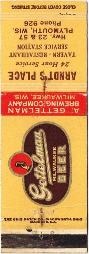 Gettelman Milwaukee Beer