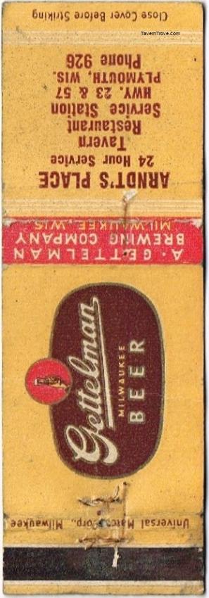 Gettelman Milwaukee Beer