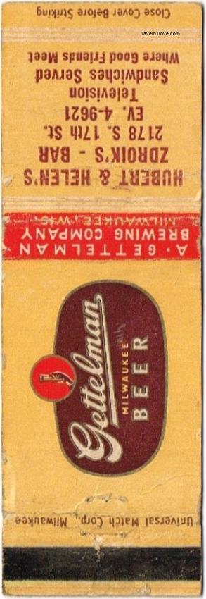 Gettelman Milwaukee Beer