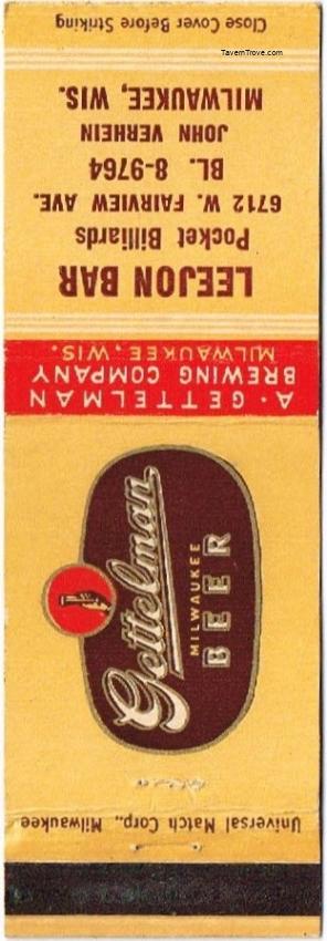 Gettelman Milwaukee Beer