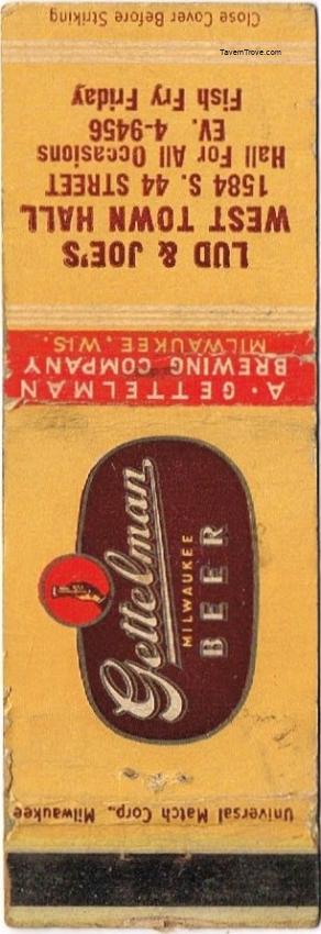 Gettelman Milwaukee Beer