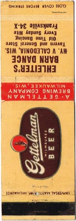 Gettelman Milwaukee Beer