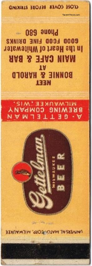 Gettelman Milwaukee Beer