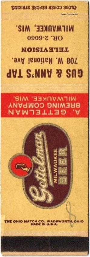 Gettelman Milwaukee Beer