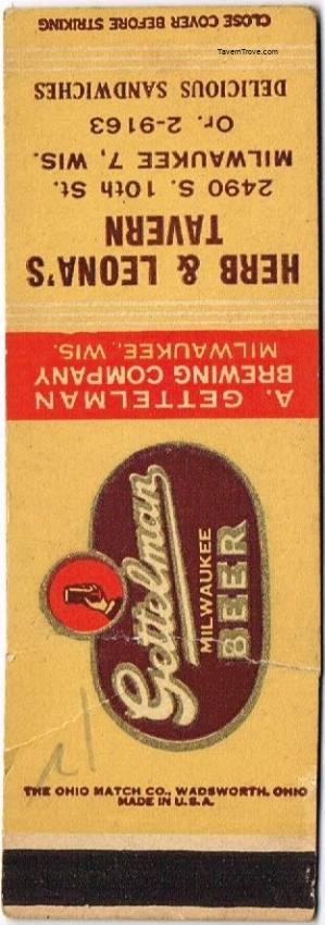 Gettelman Milwaukee Beer