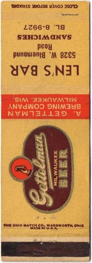 Gettelman Milwaukee Beer