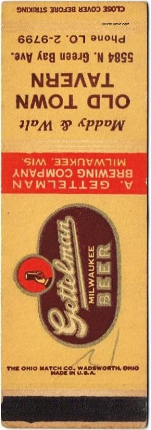 Gettelman Milwaukee Beer