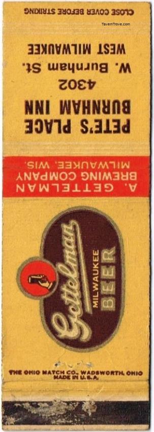 Gettelman Milwaukee Beer