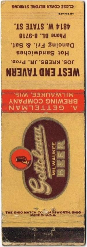 Gettelman Milwaukee Beer