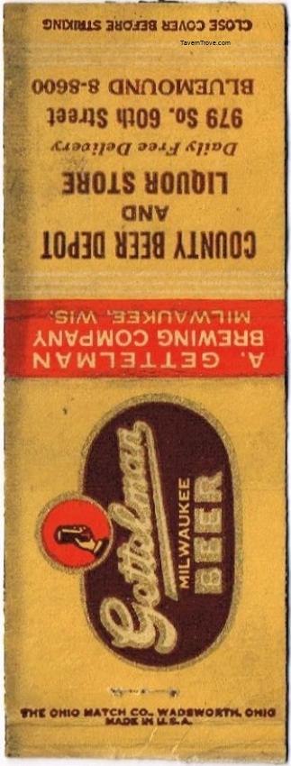 Gettelman Milwaukee Beer