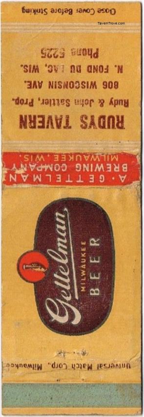 Gettelman Milwaukee Beer
