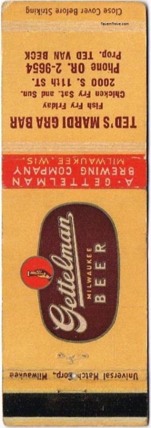 Gettelman Milwaukee Beer