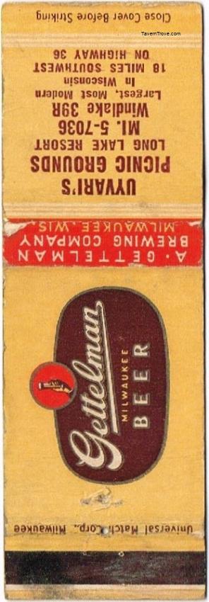Gettelman Milwaukee Beer