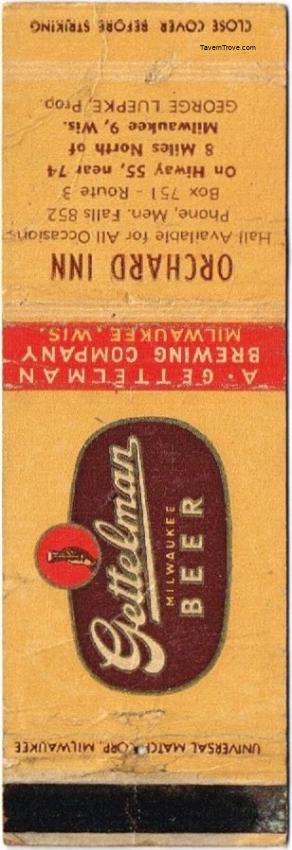 Gettelman Milwaukee Beer