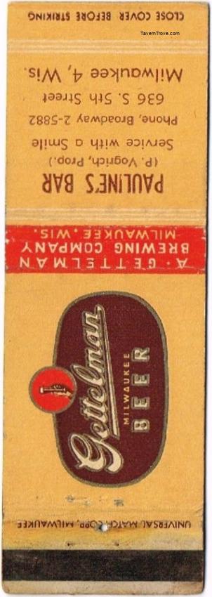 Gettelman Milwaukee Beer