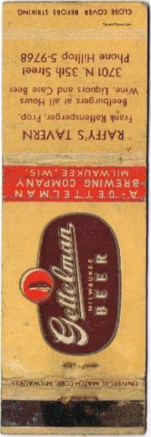 Gettelman Milwaukee Beer