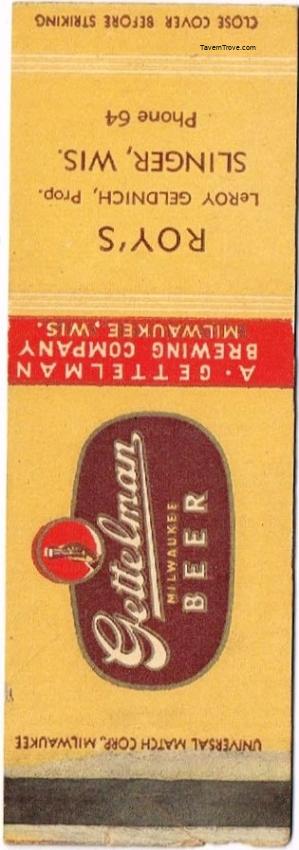 Gettelman Milwaukee Beer