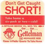 Gettelman Milwaukee Beer