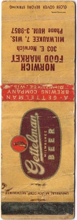 Gettelman Milwaukee Beer