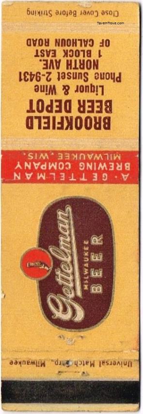 Gettelman Milwaukee Beer