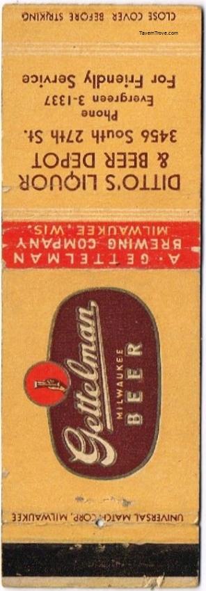 Gettelman Milwaukee Beer