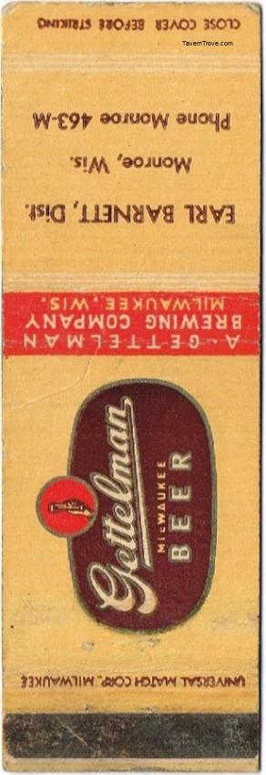 Gettelman Milwaukee Beer