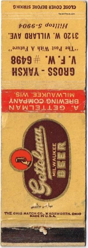 Gettelman Milwaukee Beer