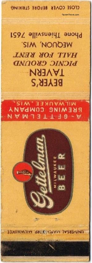 Gettelman Milwaukee Beer