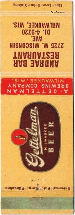 Gettelman Milwaukee Beer