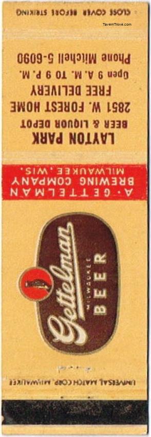 Gettelman Milwaukee Beer