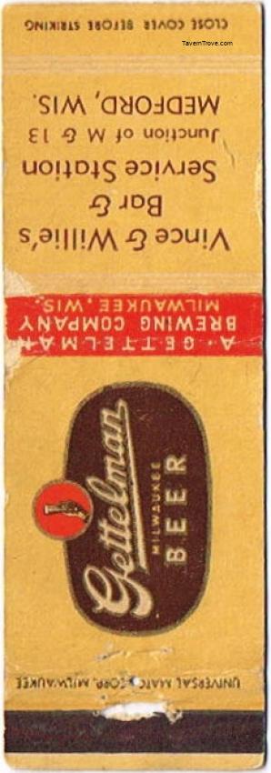 Gettelman Milwaukee Beer