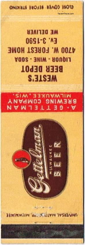 Gettelman Milwaukee Beer