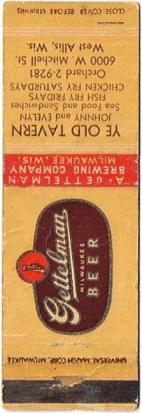 Gettelman Milwaukee Beer