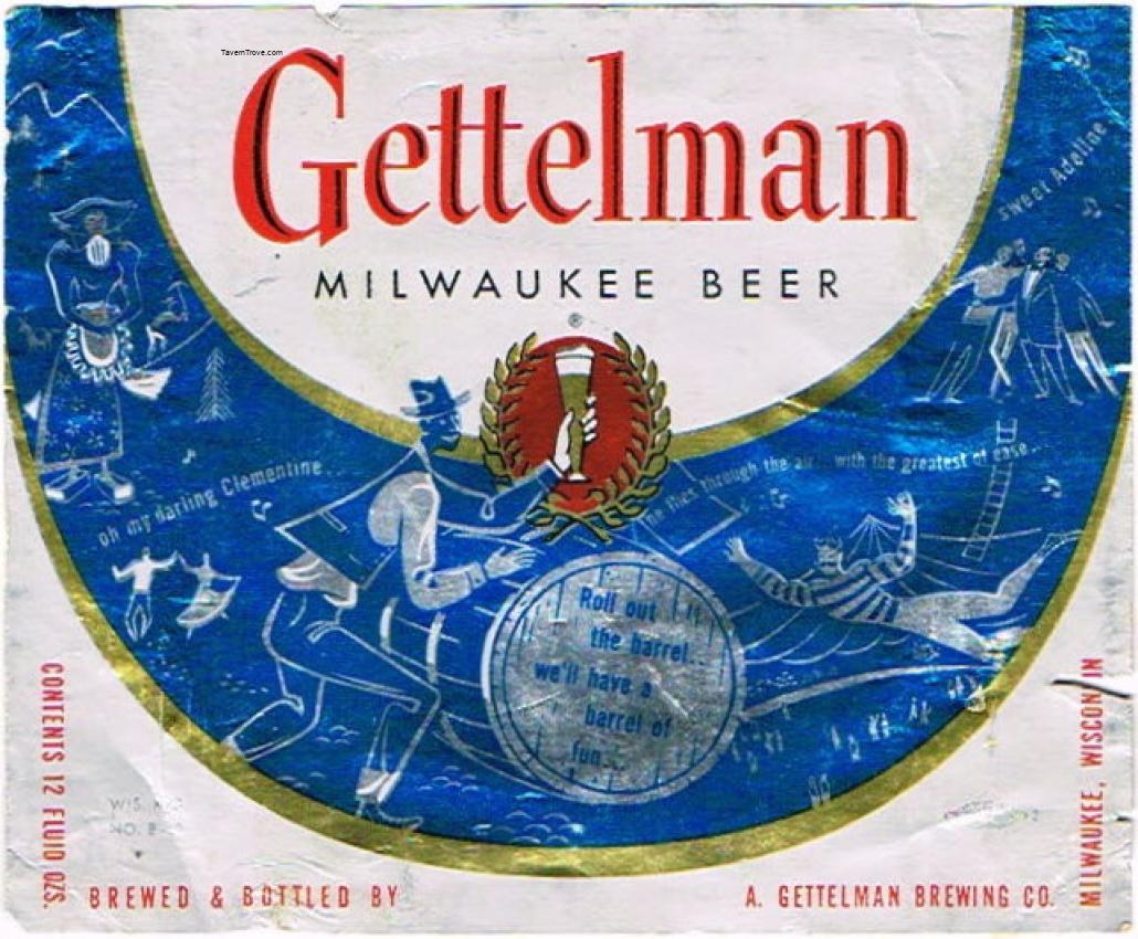 Gettelman Milwaukee Beer (Blue Barrel)