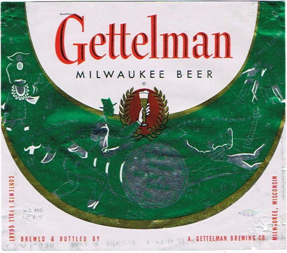 Gettelman Milwaukee Beer (Green Barrel)