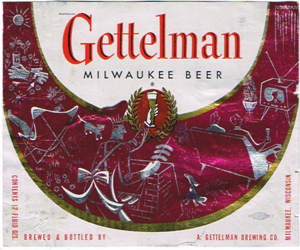 Gettelman Milwaukee Beer (Maroon Bar B Que)