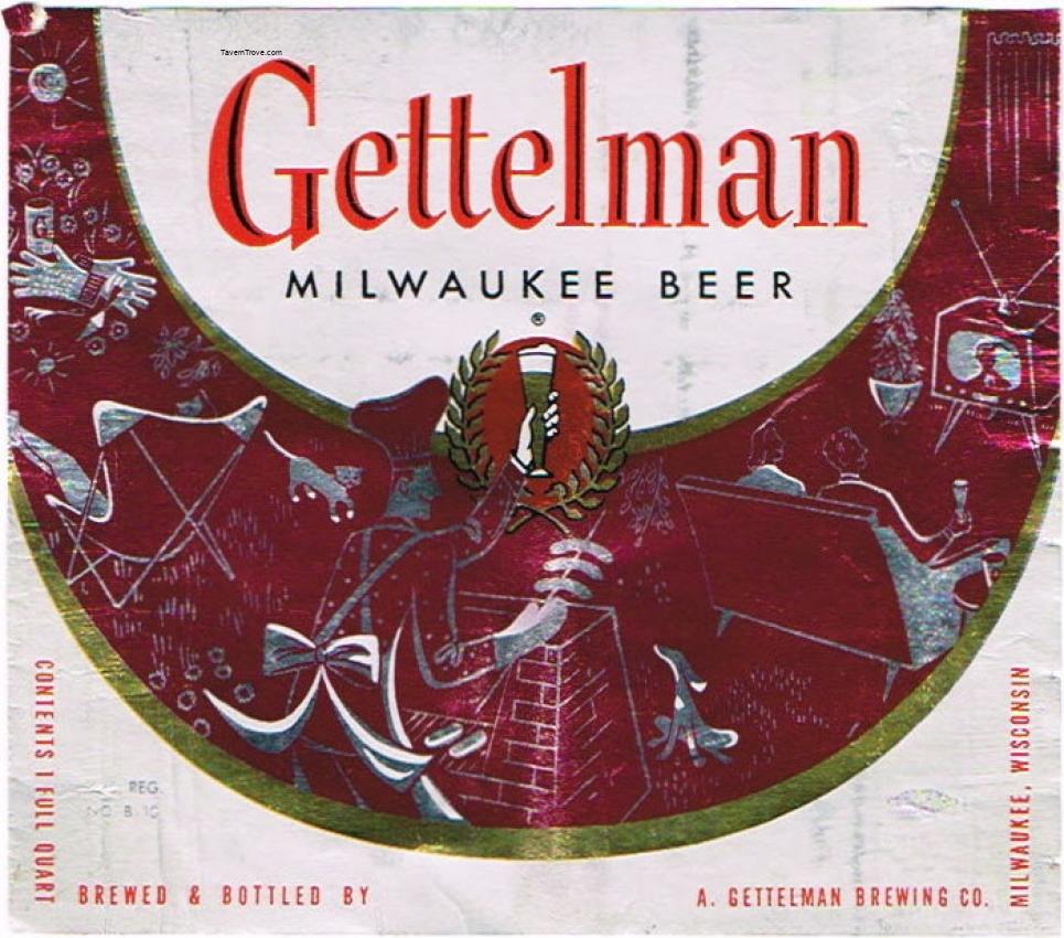 Gettelman Milwaukee Beer (Maroon Bar B Que)