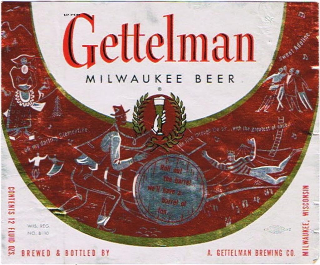 Gettelman Milwaukee Beer (Orange Barrel)