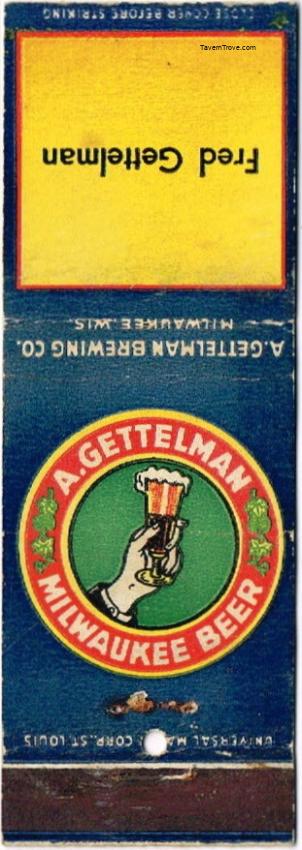 Gettelman Milwaukee Beer
