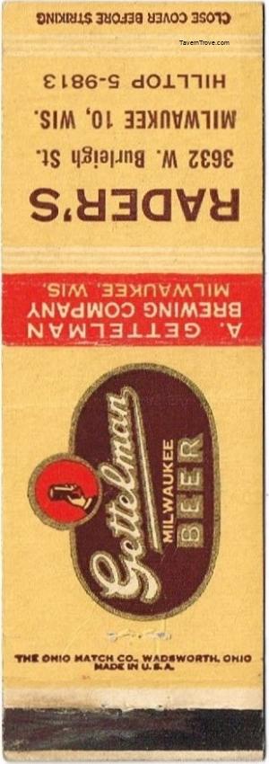 Gettelman Milwaukee Beer Dupe