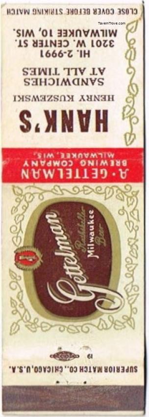 Gettelman Rathskeller Milwaukee Beer