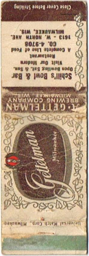 Gettelman Rathskeller Milwaukee Beer