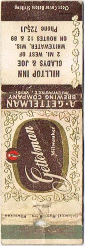 Gettelman Rathskeller Milwaukee Beer