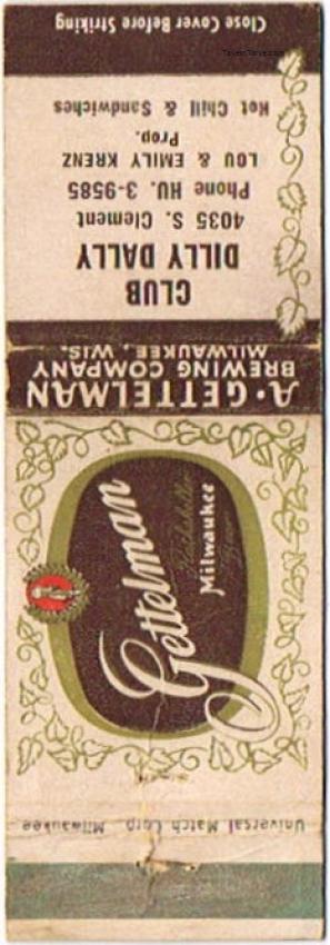 Gettelman Rathskeller Milwaukee Beer