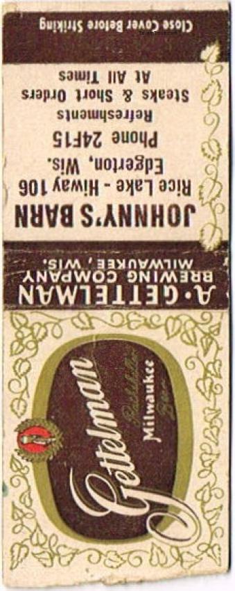 Gettelman Rathskeller Milwaukee Beer