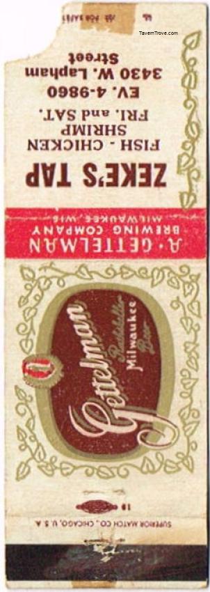 Gettelman Rathskeller Milwaukee Beer