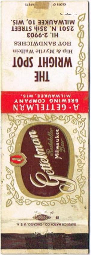 Gettelman Rathskeller Milwaukee Beer