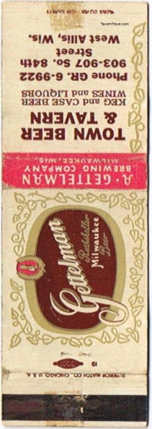 Gettelman Rathskeller Milwaukee Beer