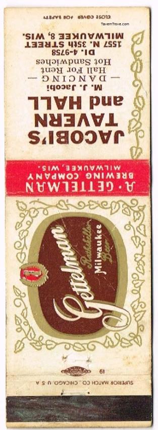 Gettelman Rathskeller Milwaukee Beer