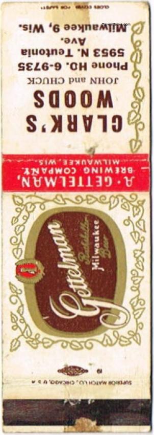 Gettelman Rathskeller Milwaukee Beer